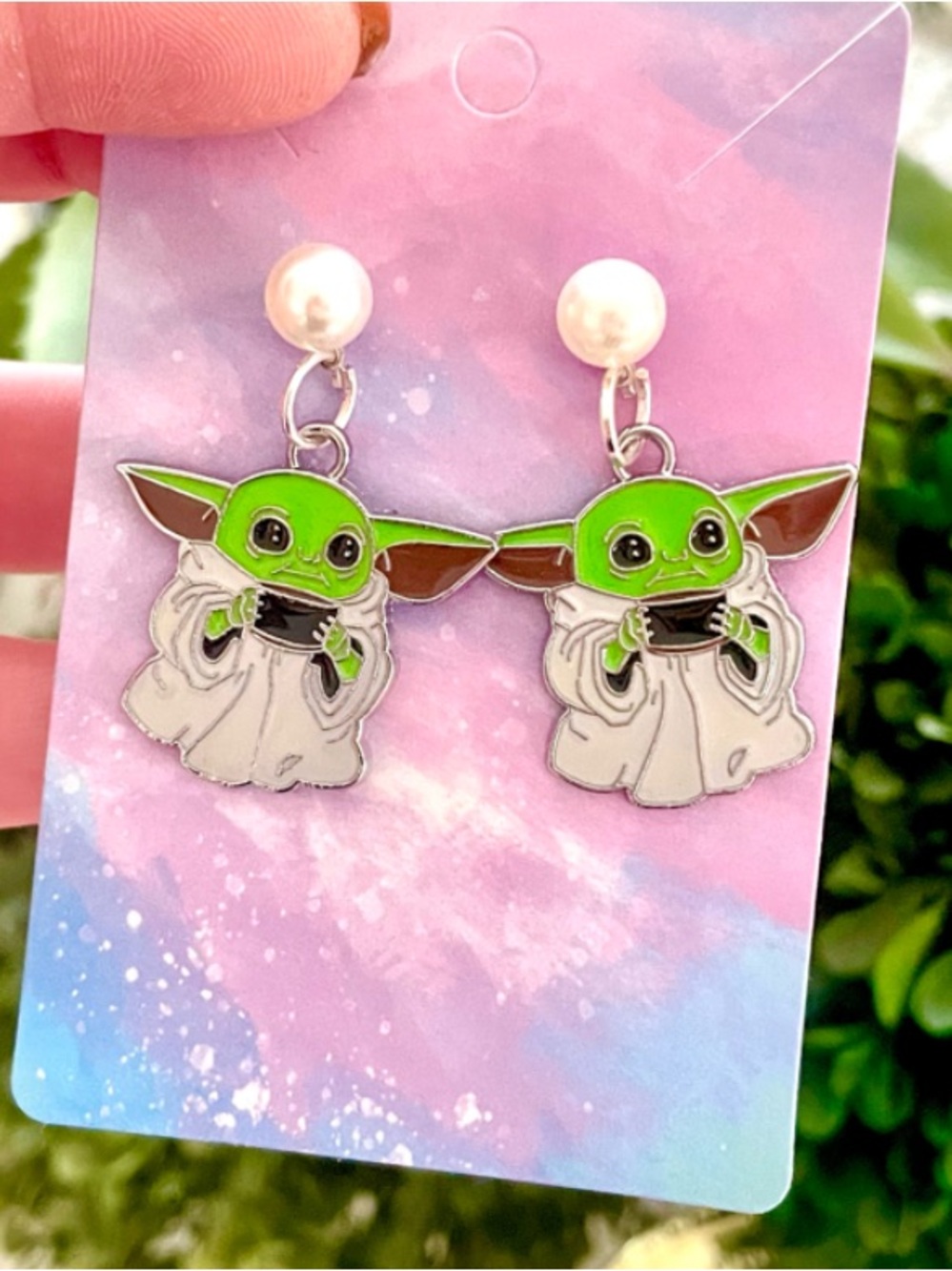 The Child Baby Yoda Inspired Earrings